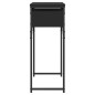 vidaXL Mesa consola con estante madera ingeniería negra 75x30x75 cm vidaXL Mesa consola con estante madera ingeniería negra 75x30x75 cm
