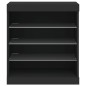 vidaXL Aparador con luces LED negro 60,5x37x67 cm vidaXL Aparador con luces LED negro 60,5x37x67 cm