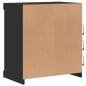 vidaXL Aparador con luces LED negro 60,5x37x67 cm vidaXL Aparador con luces LED negro 60,5x37x67 cm