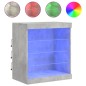 vidaXL Aparador con luces LED gris hormigón 60,5x37x67 cm vidaXL Aparador con luces LED gris hormigón 60,5x37x67 cm