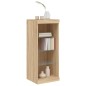 vidaXL Aparador con luces LED roble Sonoma 41x37x100 cm