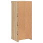 vidaXL Aparador con luces LED roble Sonoma 41x37x100 cm