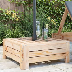 vidaXL Cubierta para base de sombrilla madera maciza de pino
