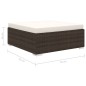vidaXL Set muebles de jardín 8 piezas y cojines ratán sintético marrón vidaXL Set muebles de jardín 8 piezas y cojines ratán sintético marrón