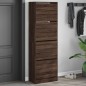 vidaXL Mueble zapatero 4 cajones abatibles marrón roble 60x34x187,5cm vidaXL Mueble zapatero 4 cajones abatibles marrón roble 60x34x187,5cm