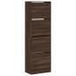 vidaXL Mueble zapatero 4 cajones abatibles marrón roble 60x34x187,5cm vidaXL Mueble zapatero 4 cajones abatibles marrón roble 60x34x187,5cm