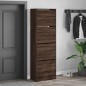 vidaXL Mueble zapatero 4 cajones abatibles marrón roble 60x34x187,5cm vidaXL Mueble zapatero 4 cajones abatibles marrón roble 60x34x187,5cm