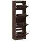 vidaXL Mueble zapatero 4 cajones abatibles marrón roble 60x34x187,5cm vidaXL Mueble zapatero 4 cajones abatibles marrón roble 60x34x187,5cm