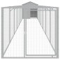vidaXL Caseta perros tejado acero galvanizado gris claro 117x813x123cm vidaXL Caseta perros tejado acero galvanizado gris claro 117x813x123cm