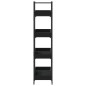 vidaXL Librería de 4 estantes madera ingeniería negro 100x33x145,5 cm vidaXL Librería de 4 estantes madera ingeniería negro 100x33x145,5 cm