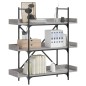 vidaXL Librería de 3 estantes madera gris Sonoma 100x33x108,5 cm vidaXL Librería de 3 estantes madera gris Sonoma 100x33x108,5 cm