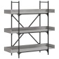 vidaXL Librería de 3 estantes madera gris Sonoma 100x33x108,5 cm vidaXL Librería de 3 estantes madera gris Sonoma 100x33x108,5 cm