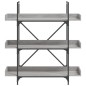 vidaXL Librería de 3 estantes madera gris Sonoma 100x33x108,5 cm vidaXL Librería de 3 estantes madera gris Sonoma 100x33x108,5 cm