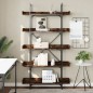 vidaXL Librería de 5 estantes madera ingeniería roble ahumado vidaXL Librería de 5 estantes madera ingeniería roble ahumado
