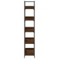 vidaXL Librería 5 estantes madera ingeniería marrón 100x33x180,5 cm vidaXL Librería 5 estantes madera ingeniería marrón 100x33x180,5 cm