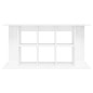 vidaXL Soporte de acuario madera ingeniería blanco brillo 120x40x60 cm vidaXL Soporte de acuario madera ingeniería blanco brillo 120x40x60 cm