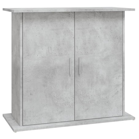 vidaXL Soporte de acuario madera ingeniería gris hormigón 81x36x73 cm