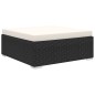 vidaXL Set de muebles de jardín 4 pzas y cojines ratán sintético negro vidaXL Set de muebles de jardín 4 pzas y cojines ratán sintético negro