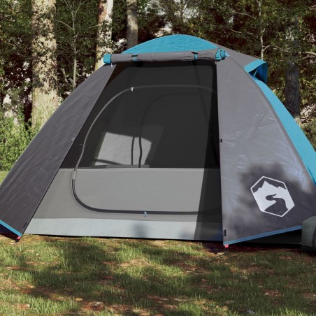vidaXL Tienda de campaña 2 personas tafetán 185T azul 224x248x118 cm