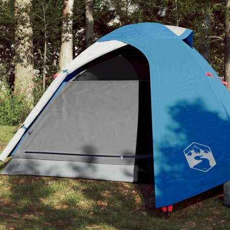 vidaXL Tienda de campaña 2 personas tafetán 185T azul 264x210x125 cm