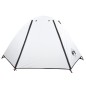 vidaXL Tienda de campaña 2 personas tafetán 185T blanco 224x248x118 cm