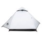 vidaXL Tienda de campaña 2 personas tafetán 185T blanco 224x248x118 cm