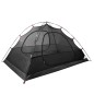 vidaXL Tienda de campaña 2 personas tafetán 185T blanco 224x248x118 cm