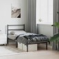 vidaXL Estructura de cama con cabecero metal negro 90x190 cm vidaXL Estructura de cama con cabecero metal negro 90x190 cm