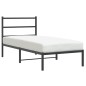 vidaXL Estructura de cama con cabecero metal negro 90x190 cm vidaXL Estructura de cama con cabecero metal negro 90x190 cm