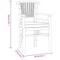 vidaXL Juego de comedor para jardín 5 piezas madera maciza de teca