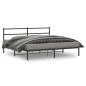 vidaXL Estructura de cama con cabecero metal negro 180x200 cm vidaXL Estructura de cama con cabecero metal negro 180x200 cm