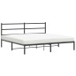 vidaXL Estructura de cama con cabecero metal negro 180x200 cm vidaXL Estructura de cama con cabecero metal negro 180x200 cm