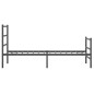 vidaXL Estructura de cama con cabecero y estribo metal negro 90x200 cm vidaXL Estructura de cama con cabecero y estribo metal negro 90x200 cm