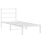 vidaXL Estructura de cama de metal con cabecero blanco 80x200 cm vidaXL Estructura de cama de metal con cabecero blanco 80x200 cm