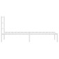 vidaXL Estructura de cama de metal con cabecero blanco 80x200 cm vidaXL Estructura de cama de metal con cabecero blanco 80x200 cm