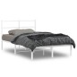 vidaXL Estructura de cama de metal con cabecero blanca 120x190 cm vidaXL Estructura de cama de metal con cabecero blanca 120x190 cm