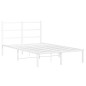 vidaXL Estructura de cama de metal con cabecero blanca 120x190 cm vidaXL Estructura de cama de metal con cabecero blanca 120x190 cm