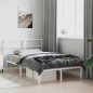 vidaXL Estructura de cama de metal con cabecero blanca 120x190 cm vidaXL Estructura de cama de metal con cabecero blanca 120x190 cm