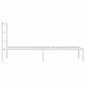vidaXL Estructura de cama de metal con cabecero blanco 90x200 cm vidaXL Estructura de cama de metal con cabecero blanco 90x200 cm