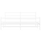vidaXL Estructura cama metal con cabecero y estribo blanco 200x200 cm vidaXL Estructura cama metal con cabecero y estribo blanco 200x200 cm