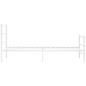 vidaXL Estructura cama metal con cabecero y estribo blanco 100x190 cm vidaXL Estructura cama metal con cabecero y estribo blanco 100x190 cm