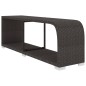 vidaXL Set muebles de jardín 8 piezas y cojines ratán sintético negro