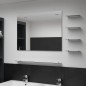 vidaXL Espejo de pared con 5 estantes plateado 80x60 cm vidaXL Espejo de pared con 5 estantes plateado 80x60 cm