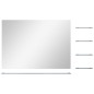 vidaXL Espejo de pared con 5 estantes plateado 80x60 cm vidaXL Espejo de pared con 5 estantes plateado 80x60 cm