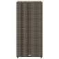 vidaXL Armario de almacenaje de jardín ratán PE gris 50x55x115 cm