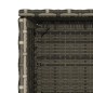 vidaXL Armario de almacenaje de jardín ratán PE gris 50x55x115 cm
