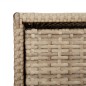 vidaXL Armario de almacenaje de jardín ratán PE beige 55x59x80 cm