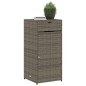 vidaXL Armario de almacenaje de jardín ratán PE gris 55x55x111 cm vidaXL Armario de almacenaje de jardín ratán PE gris 55x55x111 cm