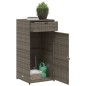 vidaXL Armario de almacenaje de jardín ratán PE gris 55x55x111 cm vidaXL Armario de almacenaje de jardín ratán PE gris 55x55x111 cm