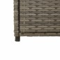 vidaXL Armario de almacenaje de jardín ratán PE gris 55x55x111 cm vidaXL Armario de almacenaje de jardín ratán PE gris 55x55x111 cm